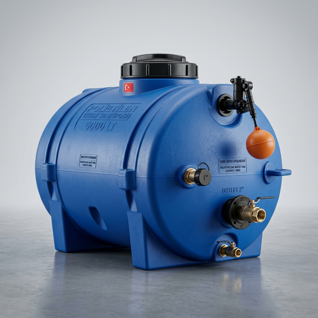 Polietilen Yatay Su Deposu